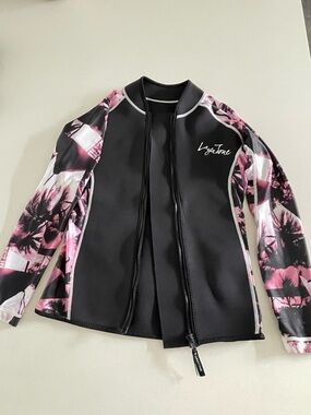 Black and Pink Neoprene Jacket